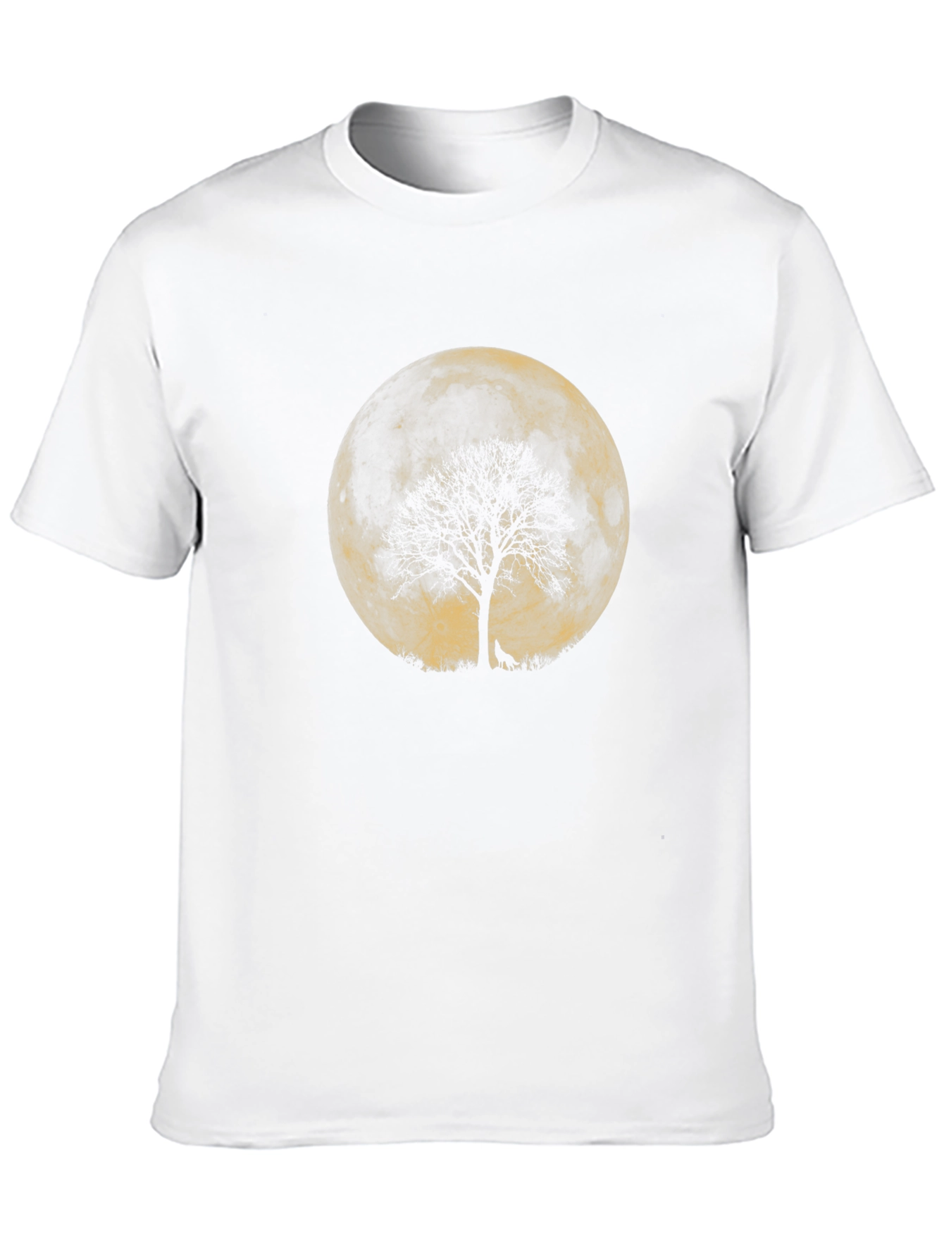 Wolf Moon Tree Graphic Tee - Black