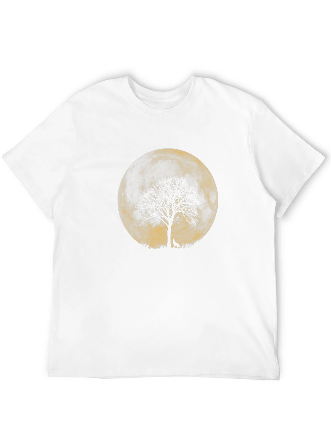 Wolf Moon Tree Graphic Tee - Black