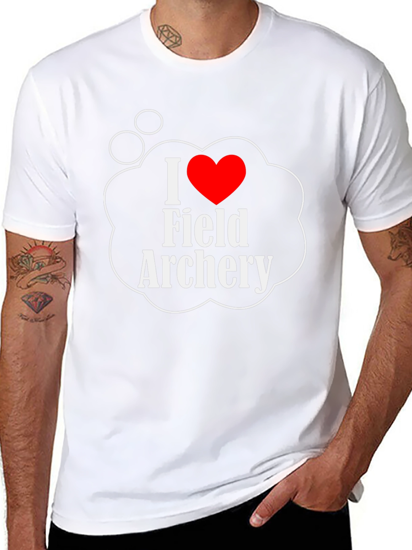 I Heart Field Archery Graphic T-Shirt