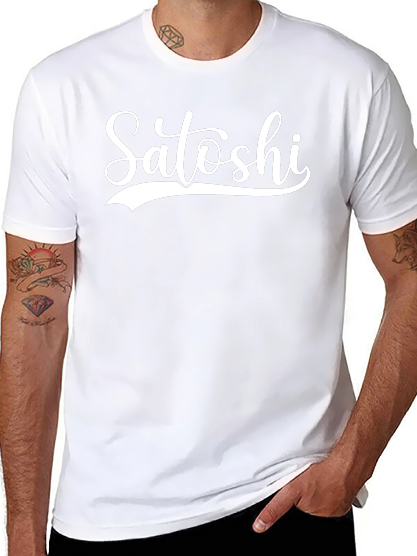 Satoshi Black Graphic T-Shirt