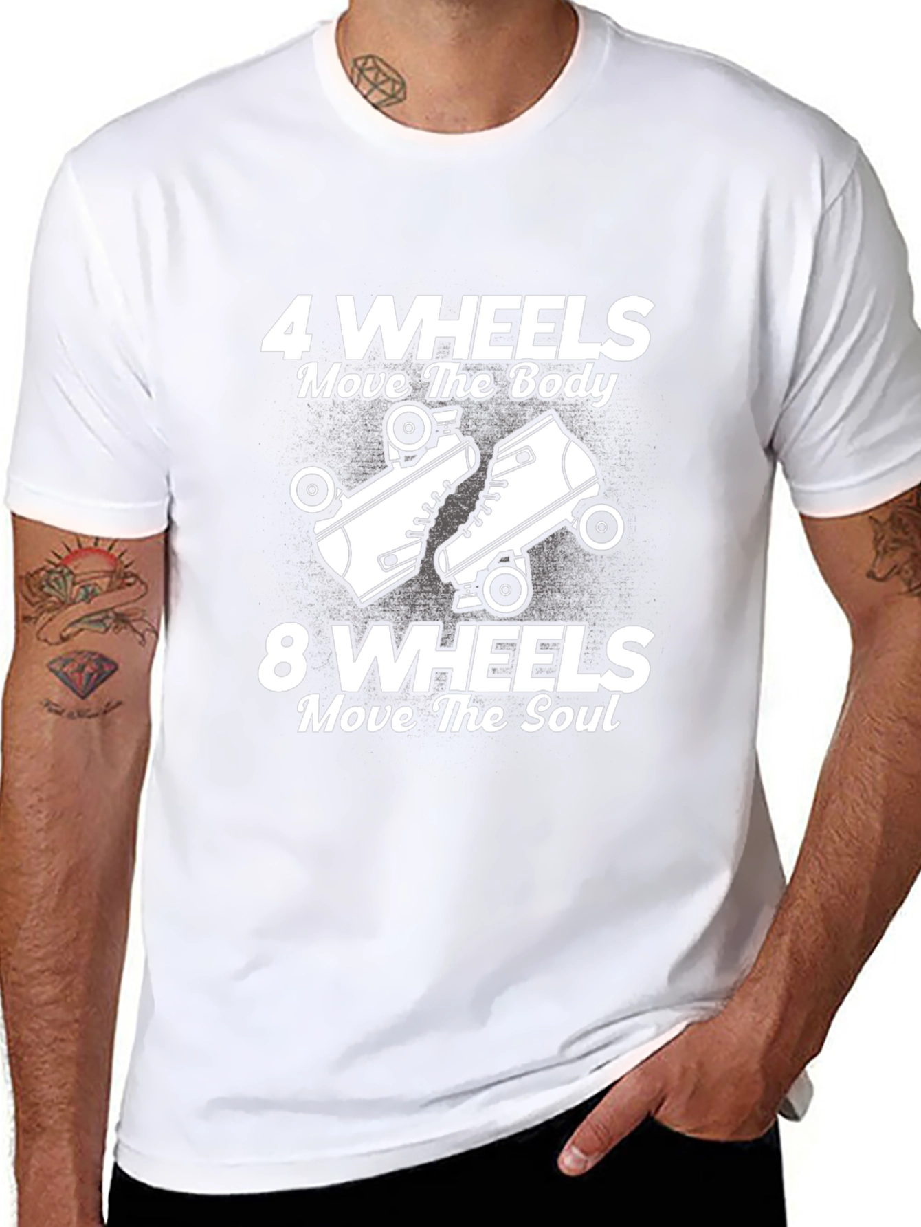 4 Wheels Move the Body T-Shirt