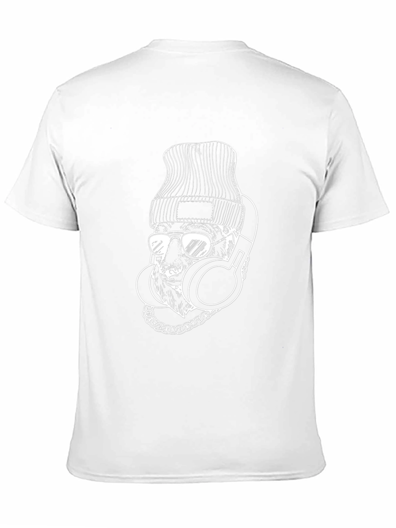 Cool Bear Graphic Tee - Black Crew Neck T-Shirt