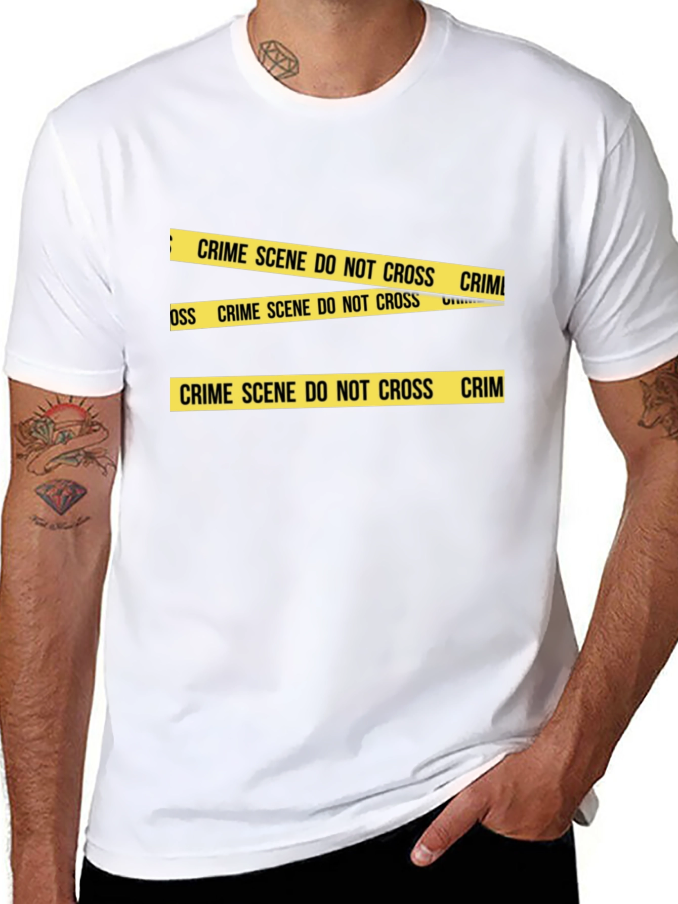 Crime Scene Tape Graphic T-Shirt
