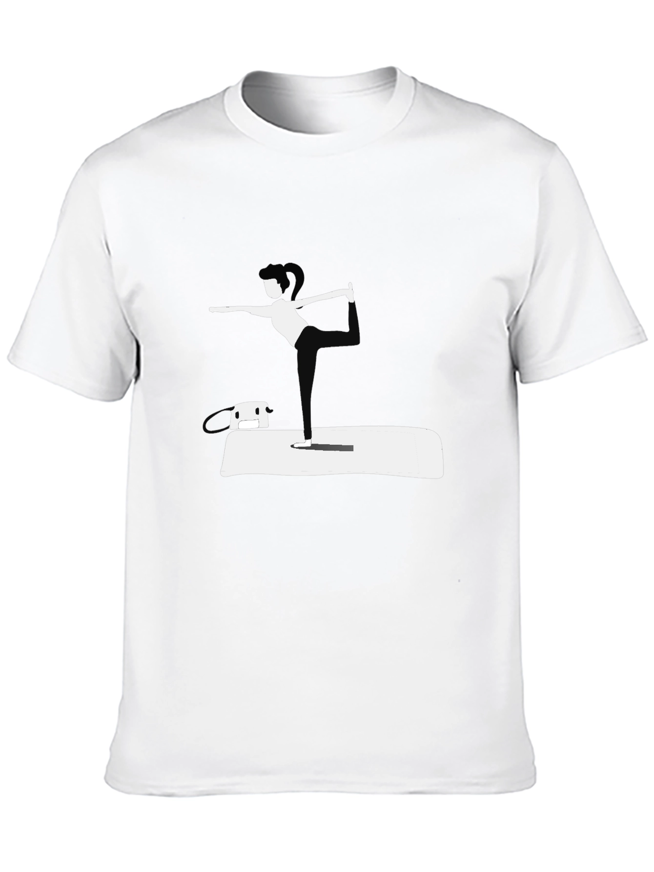 Yoga Pose Black T-Shirt