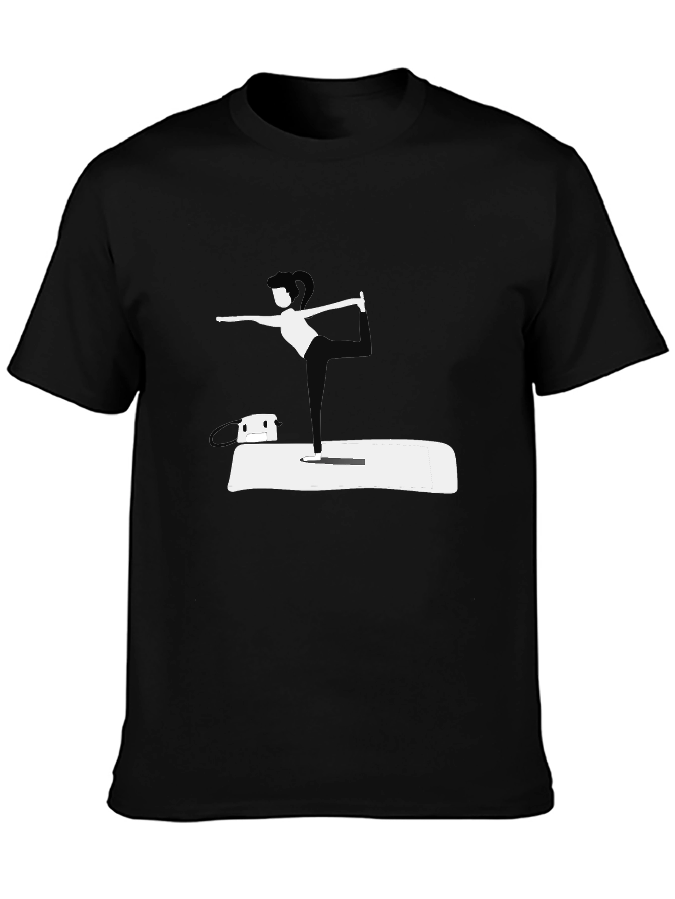 Yoga Pose Black T-Shirt
