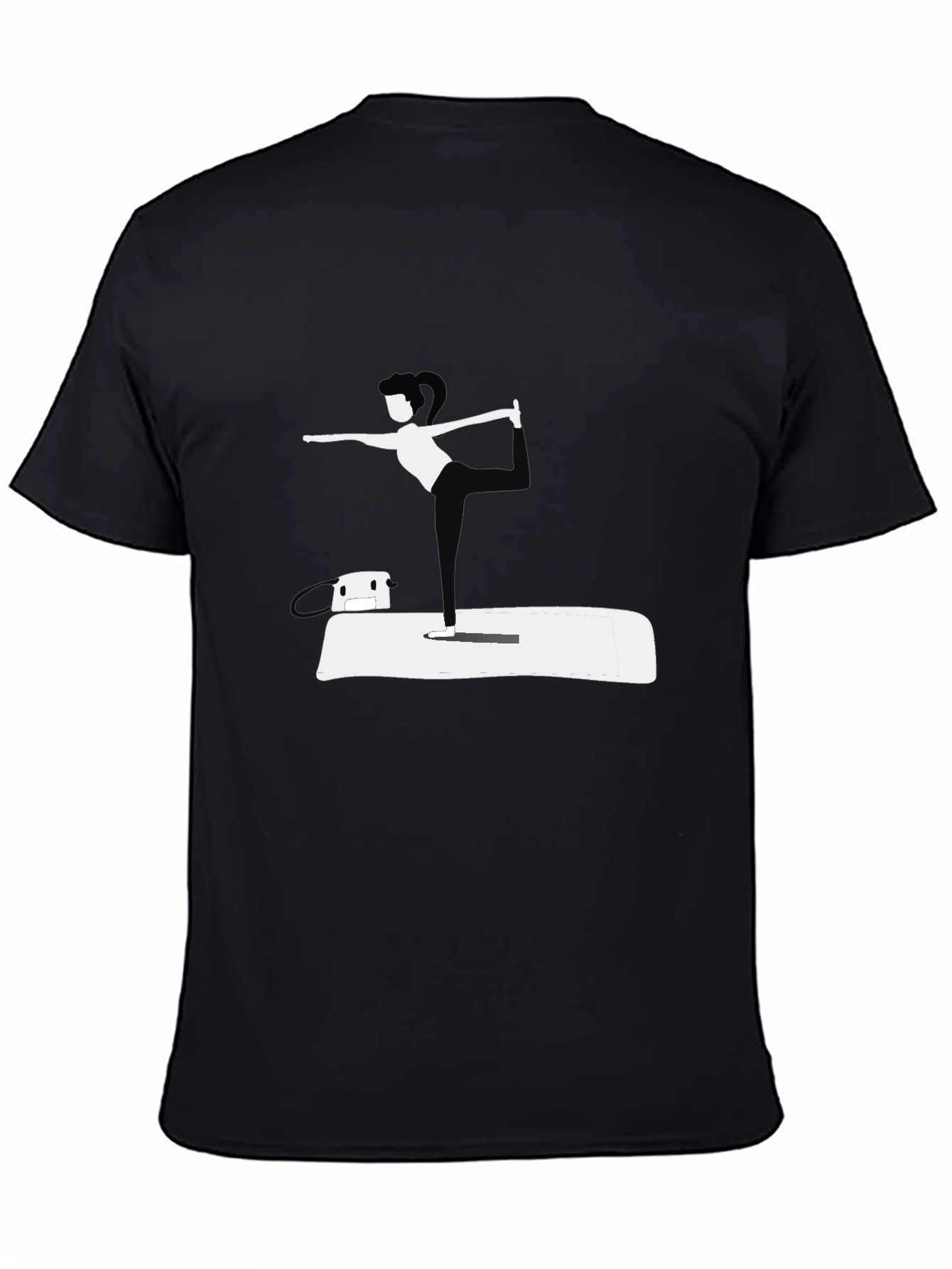 Yoga Pose Black T-Shirt