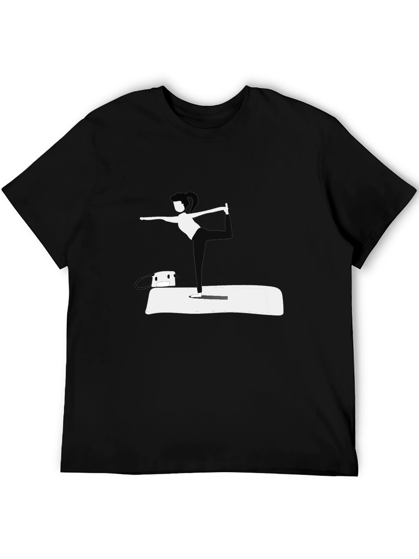 Yoga Pose Black T-Shirt