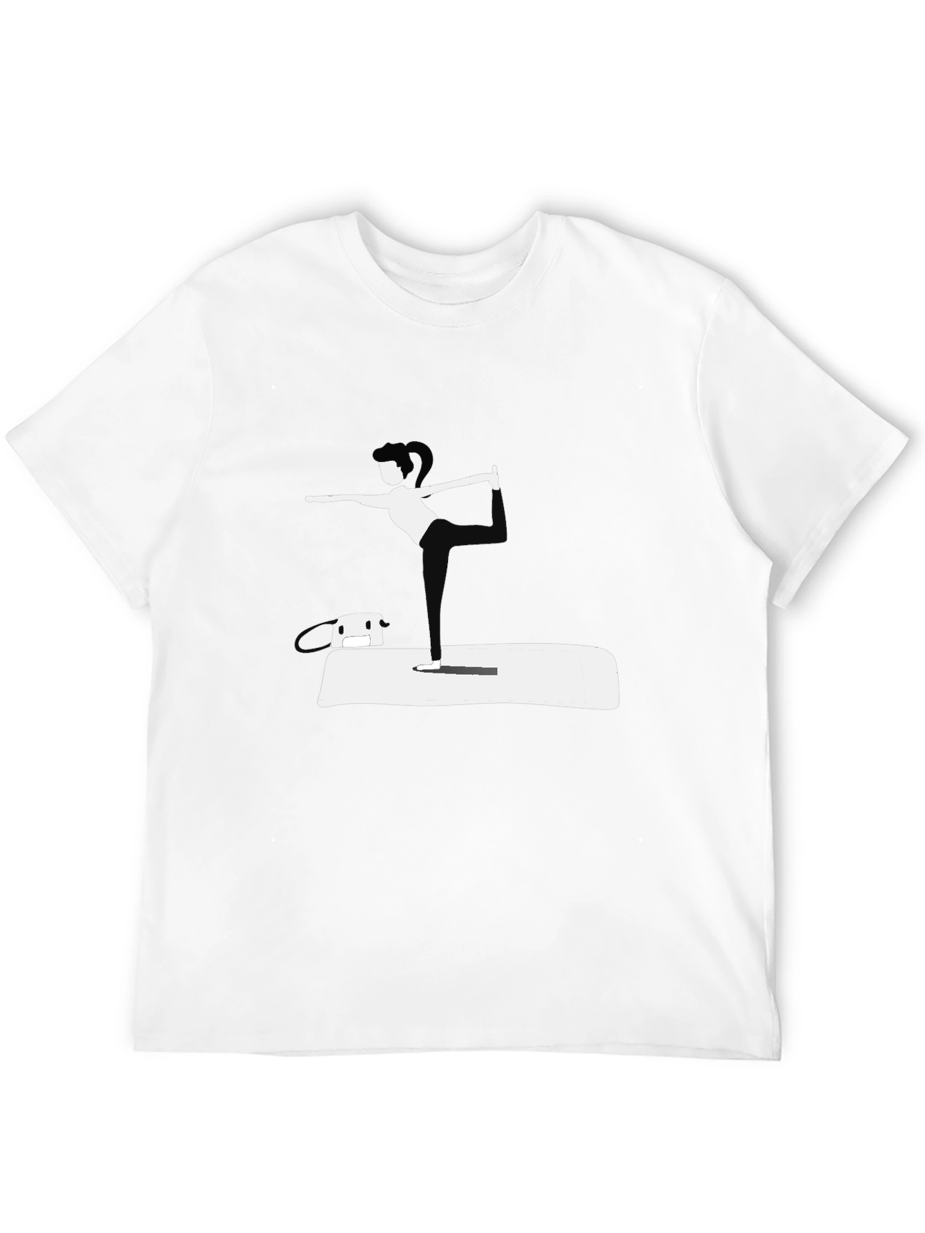 Yoga Pose Black T-Shirt