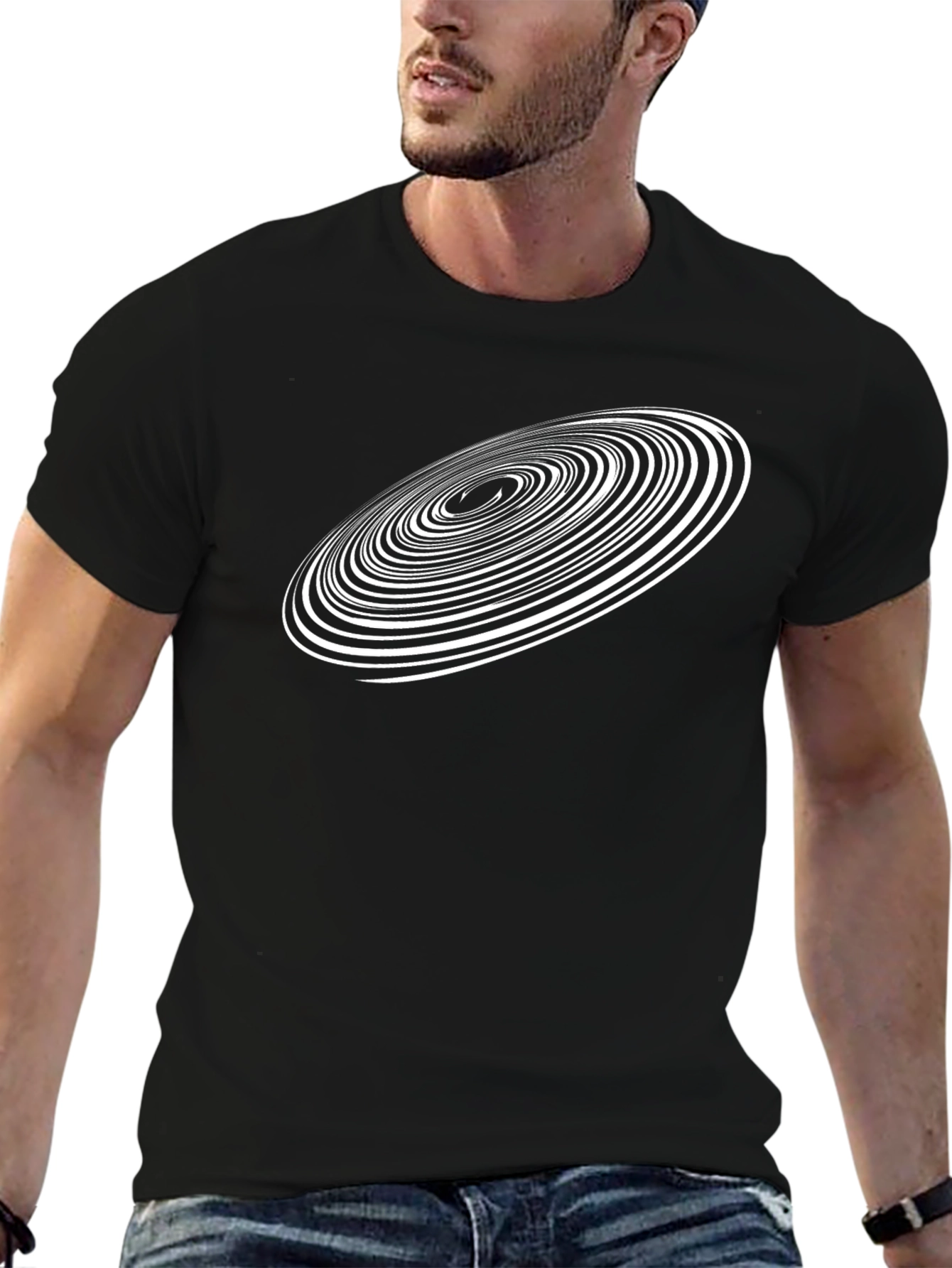 Spiral Graphic Tee - Modern Design Comfortable Fit