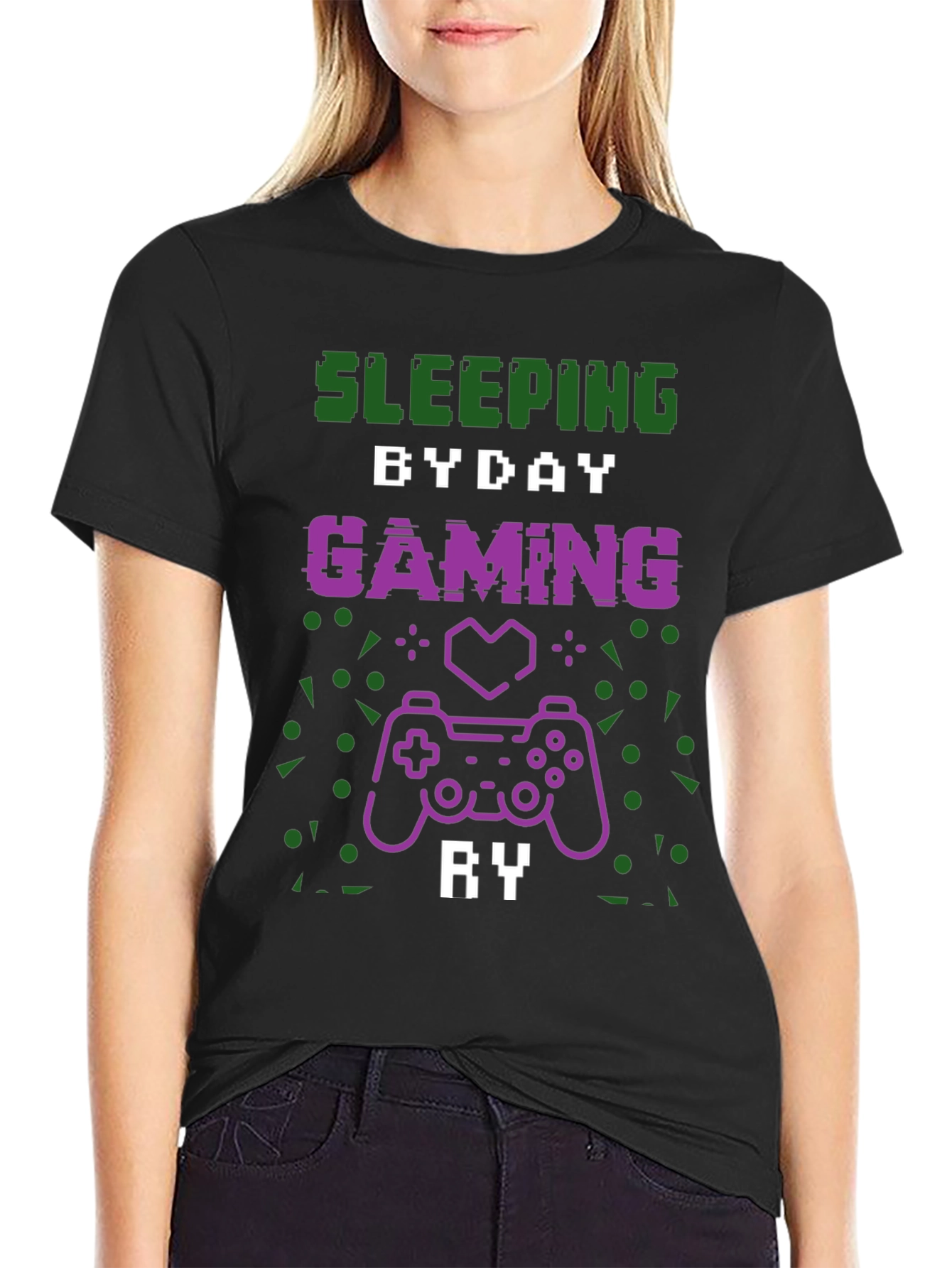 Sleeping By Day Gaming By Night T-Shirt
