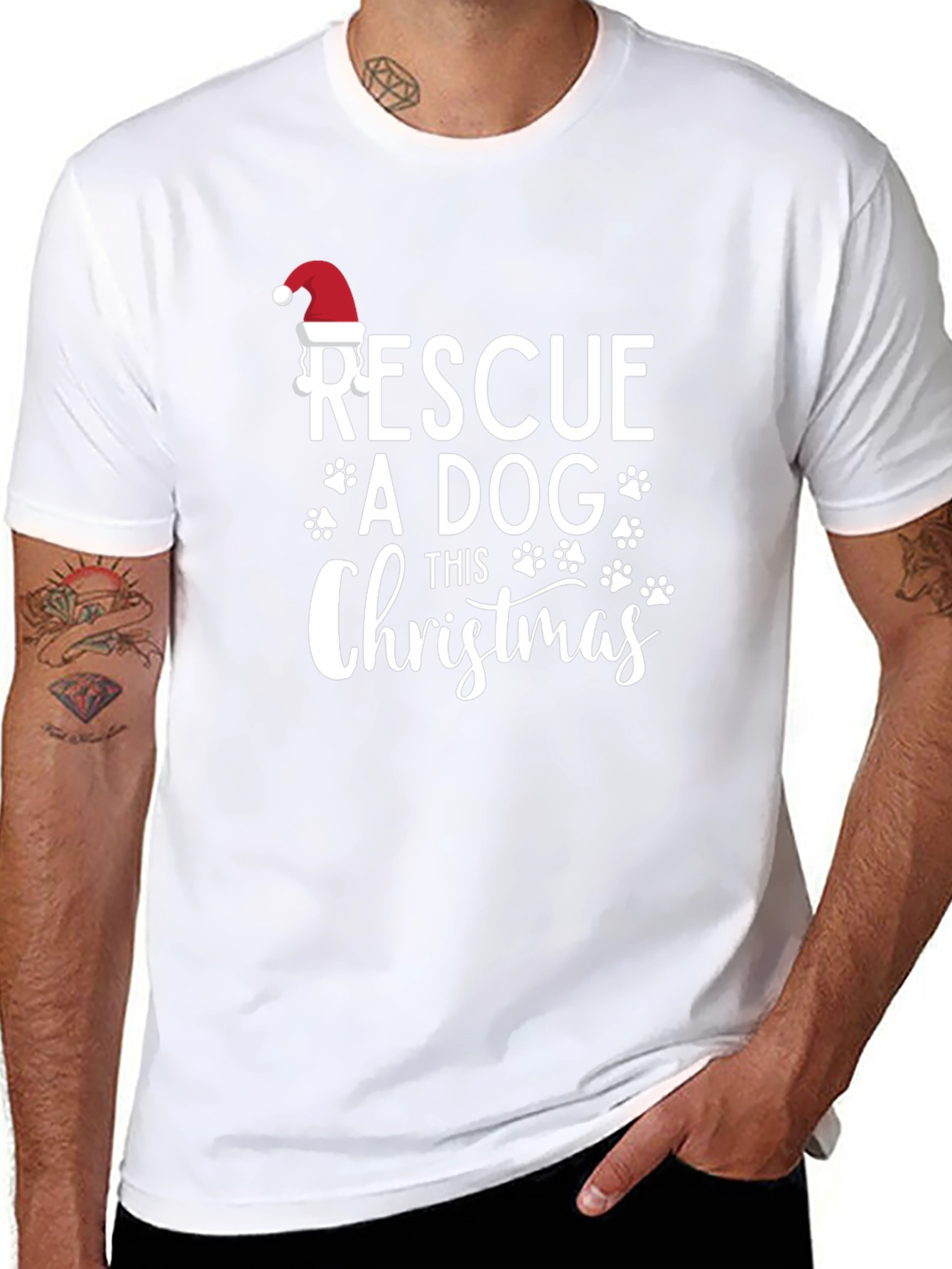 Rescue a Dog This Christmas T-Shirt