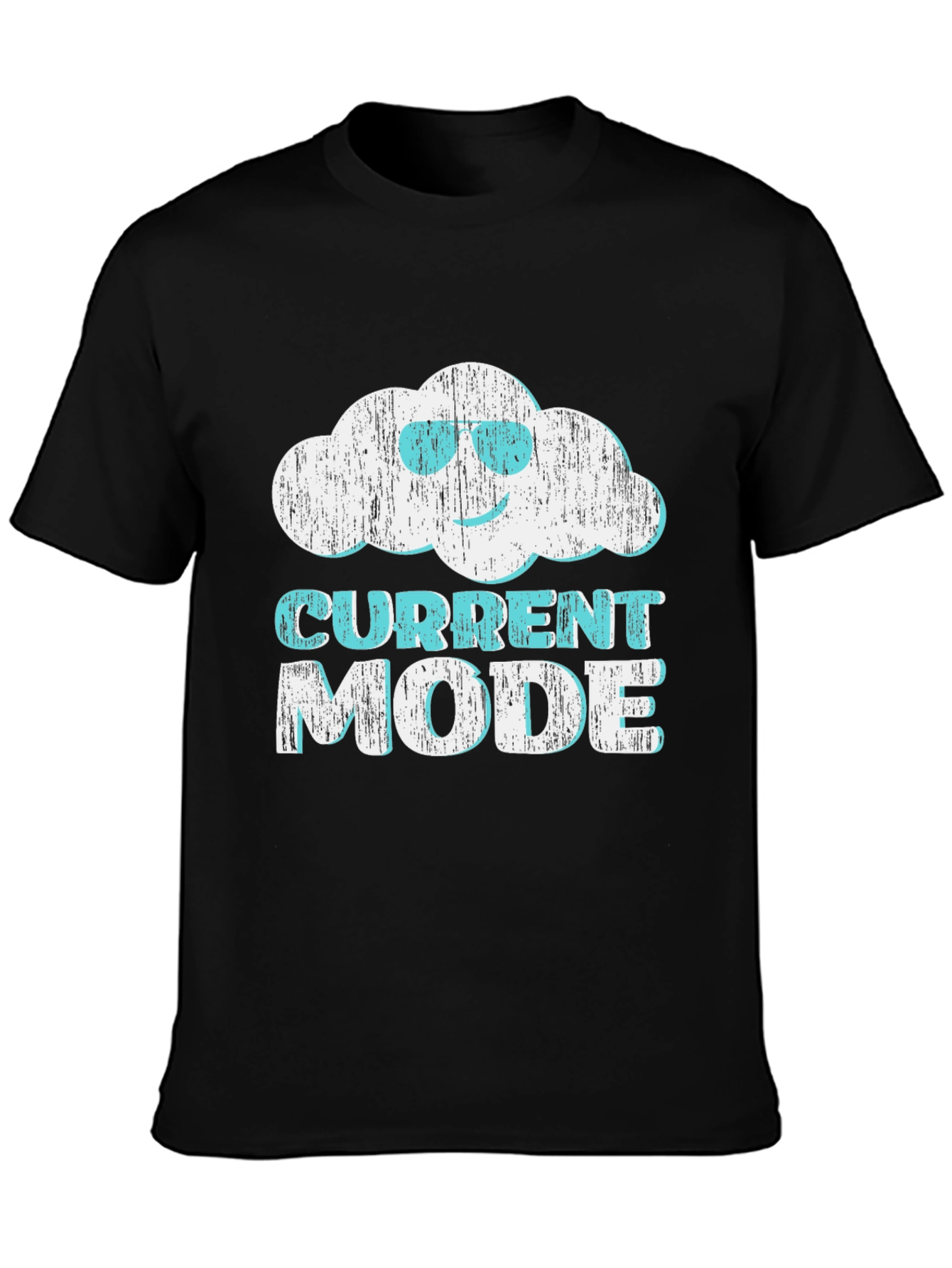 Current Mode Cloud Graphic T-Shirt - Relaxed Style