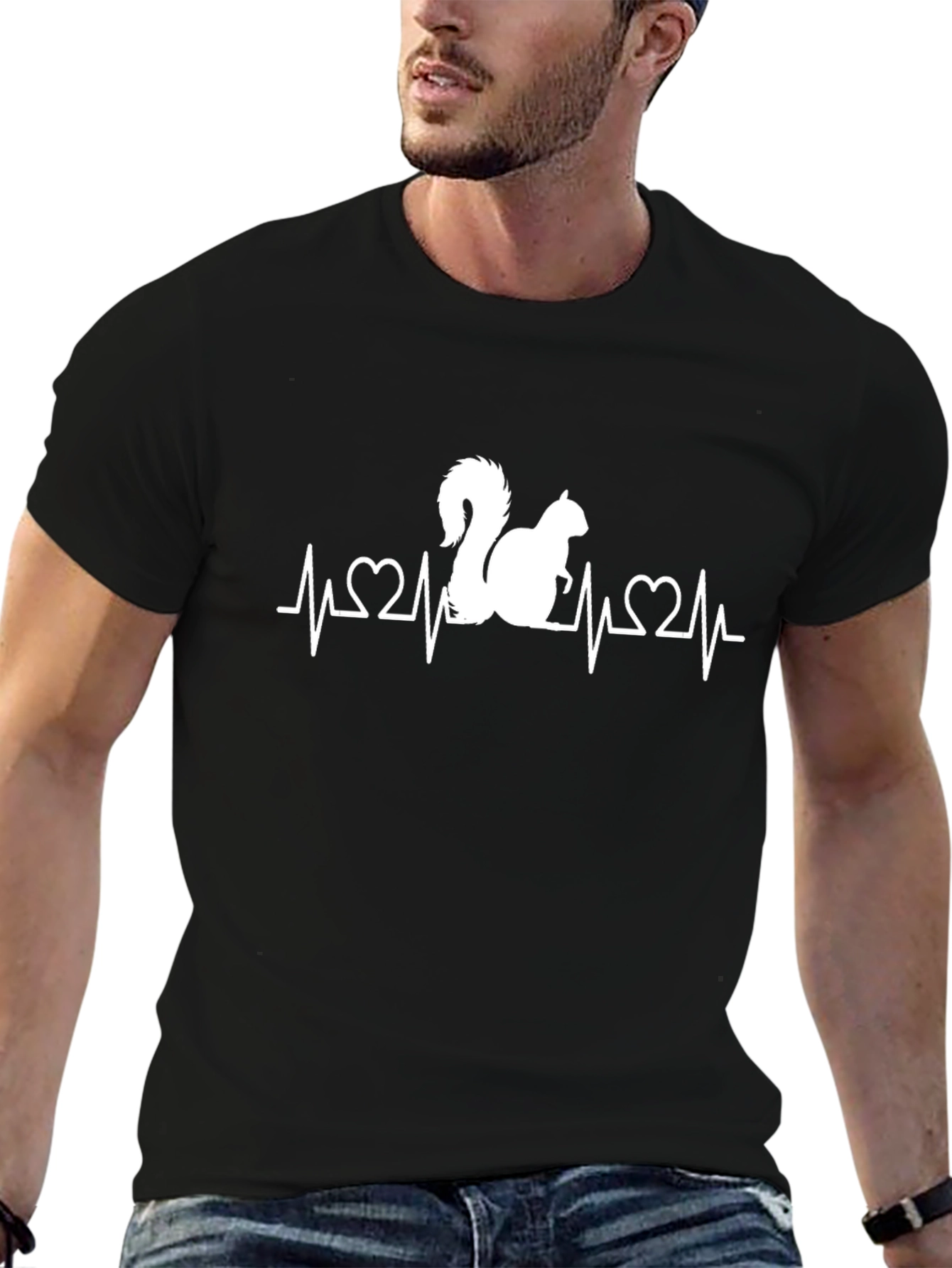 Squirrel Heartbeat T-Shirt - Love Squirrels!