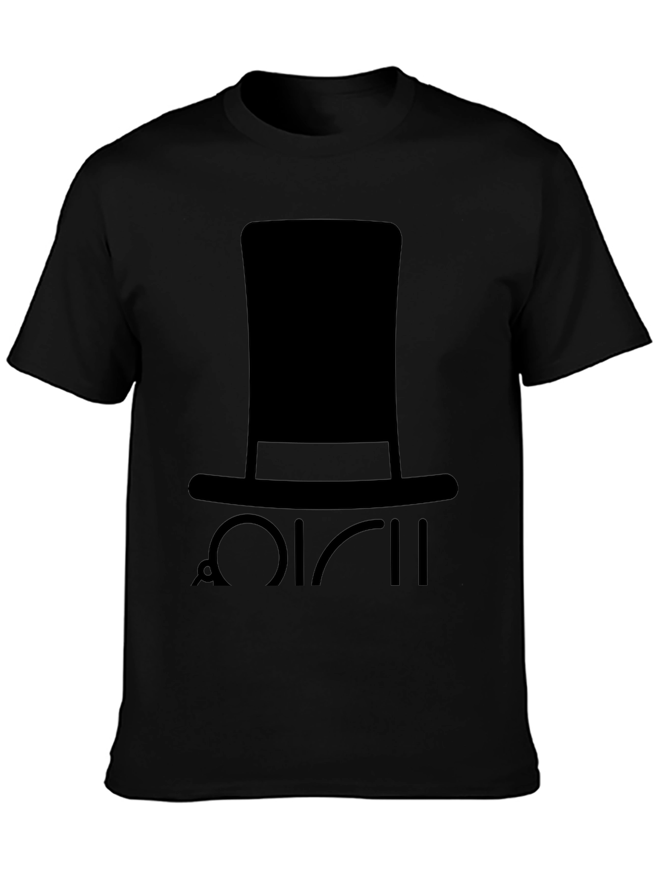 Top Hat Graphic Tee - Mens Black T-Shirt