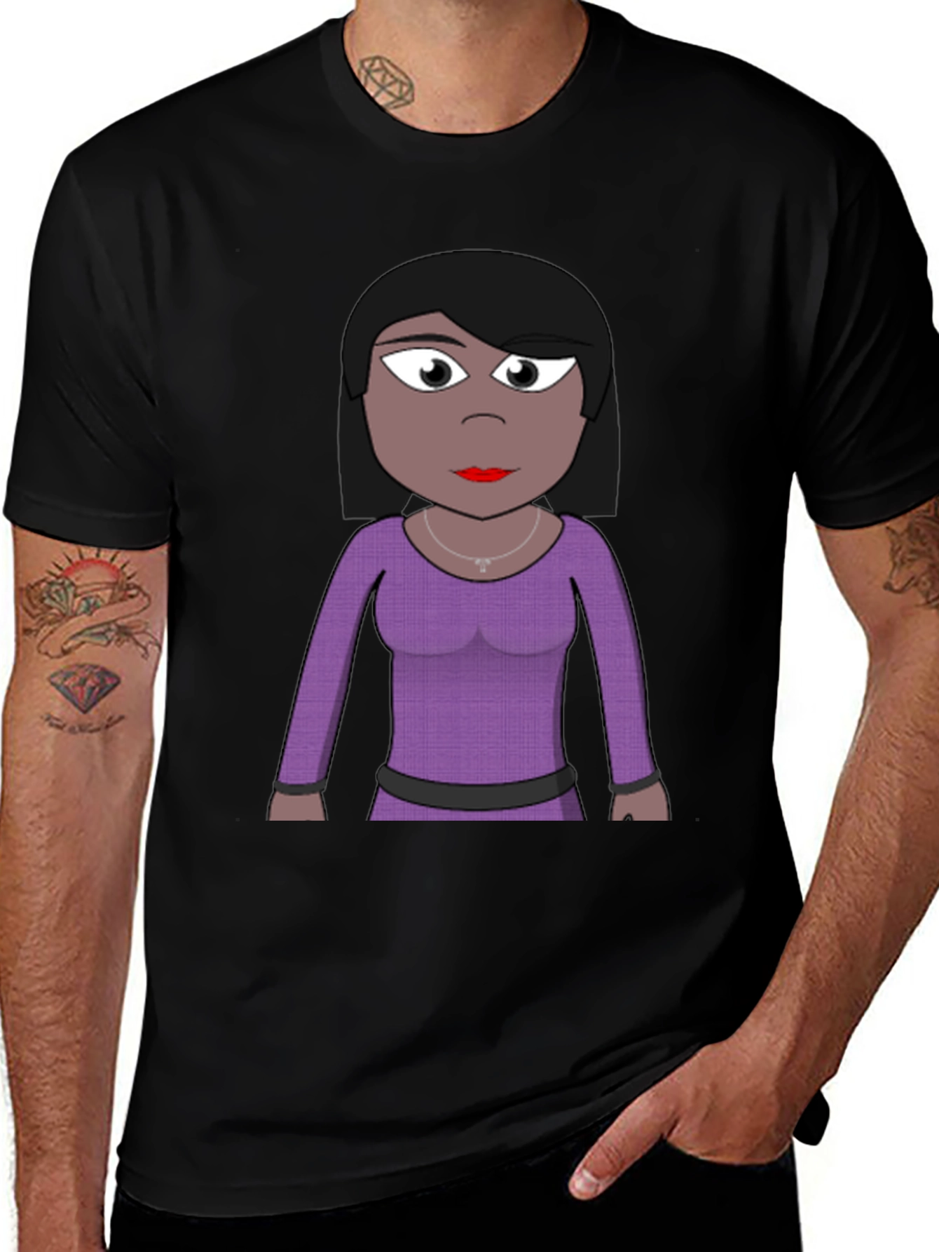 Cartoon Woman T-Shirt