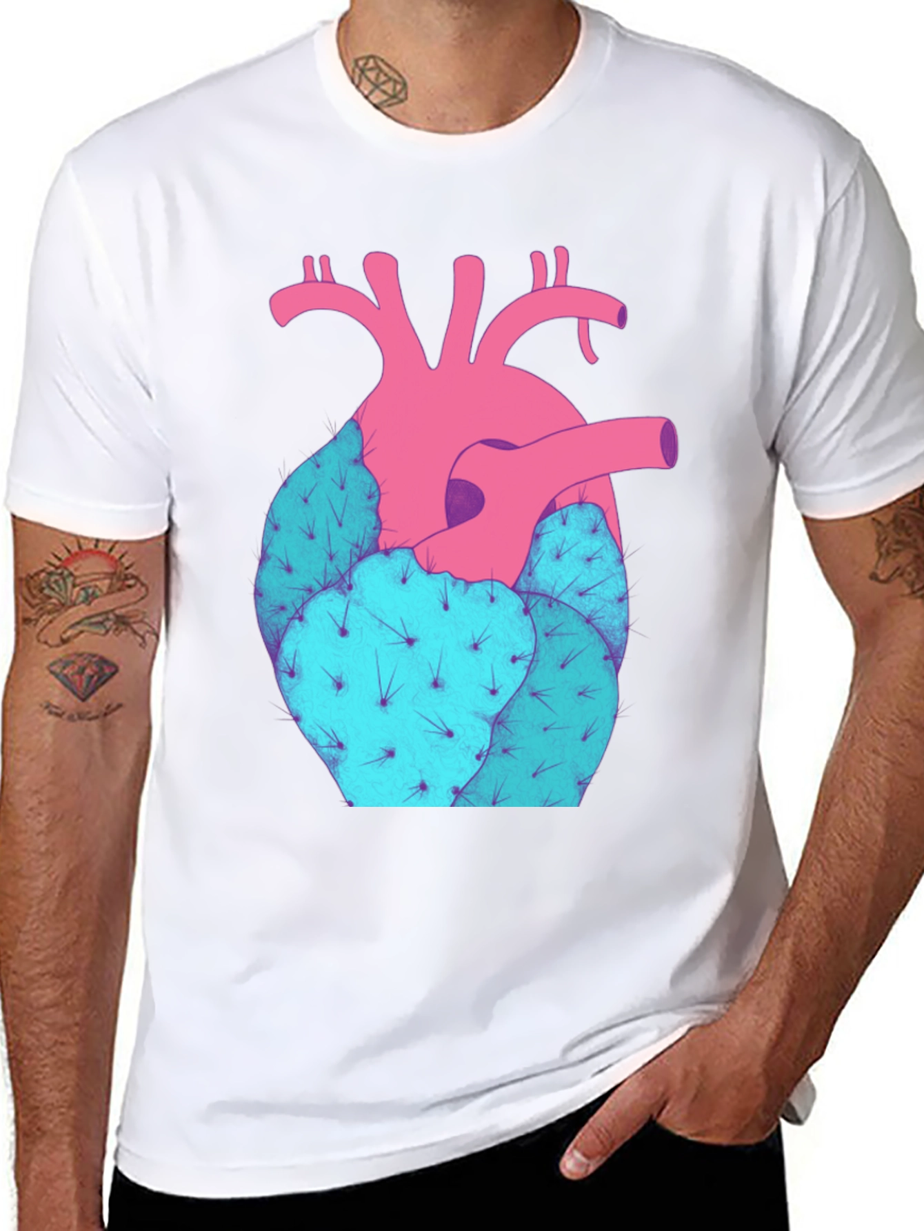 Heart Cactus Graphic Tee - Unisex