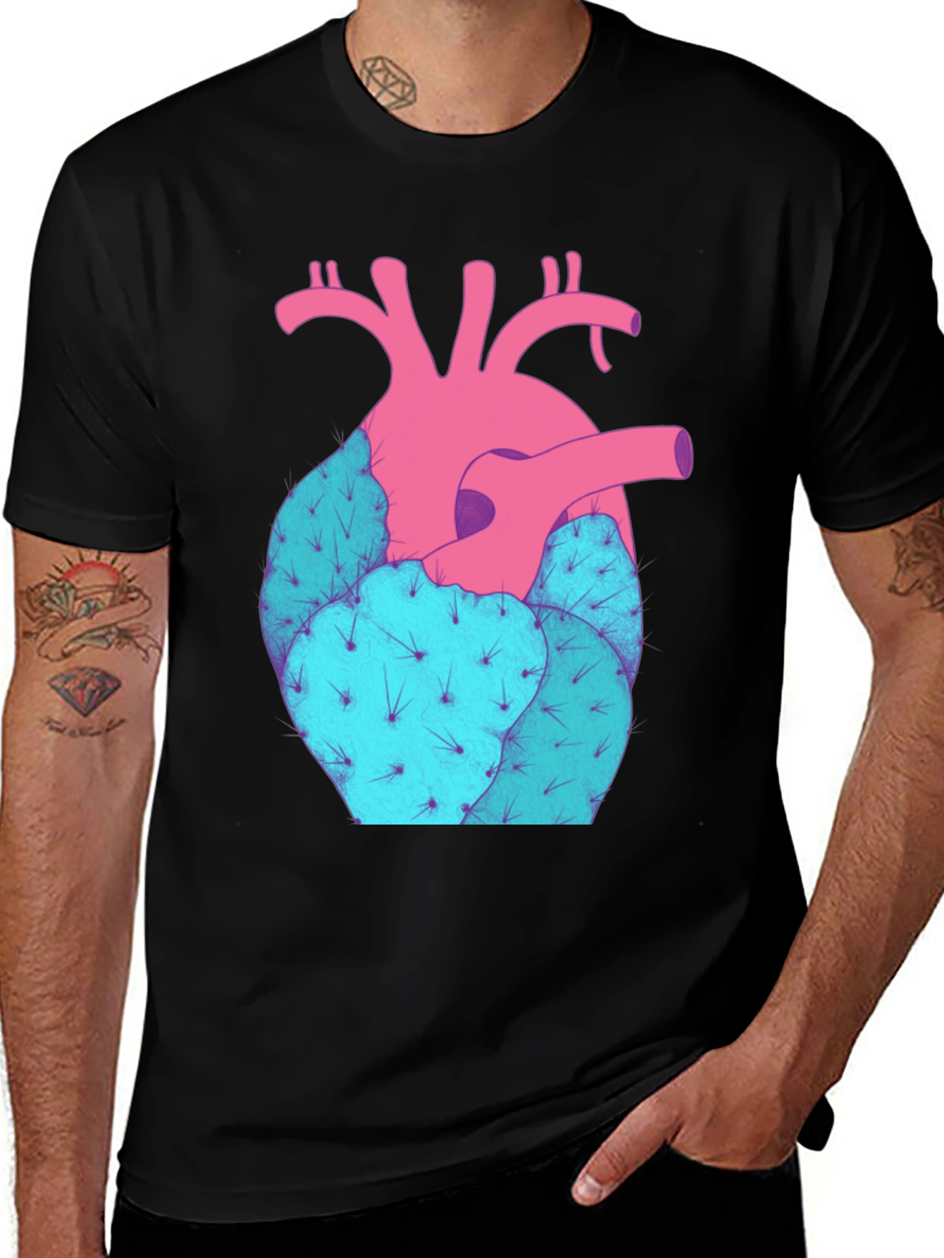 Heart Cactus Graphic Tee - Unisex