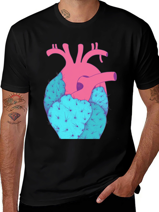 Heart Cactus Graphic Tee - Unisex