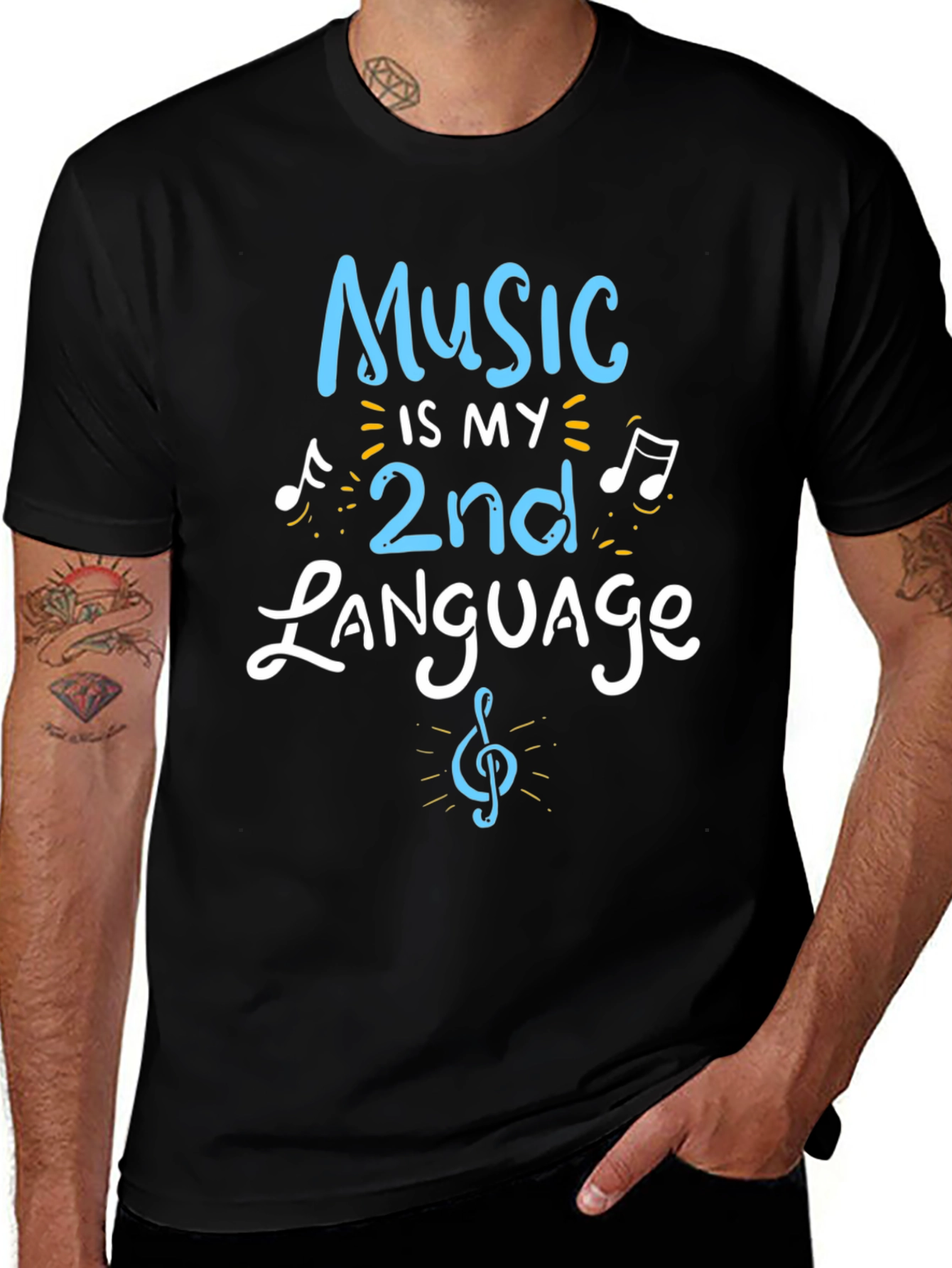 Music is My 2nd Language T-Shirt