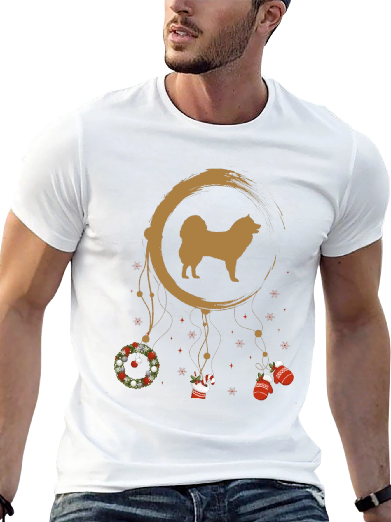 Festive Dog Dreamcatcher T-Shirt