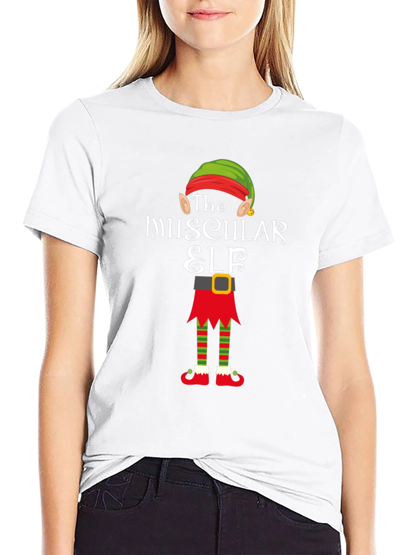 The Muscular Elf Christmas T-Shirt