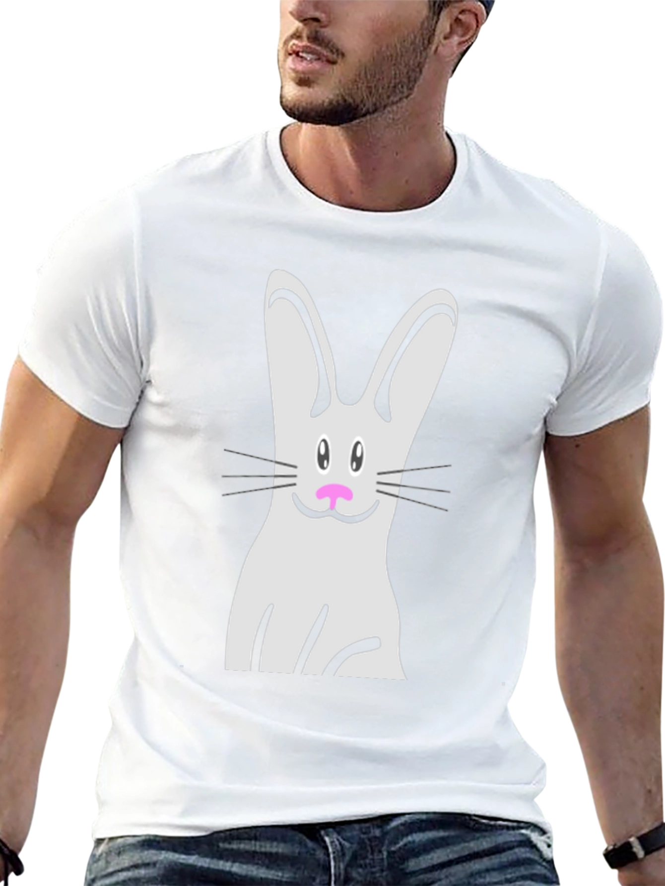 Cute Easter Bunny Graphic T-Shirt