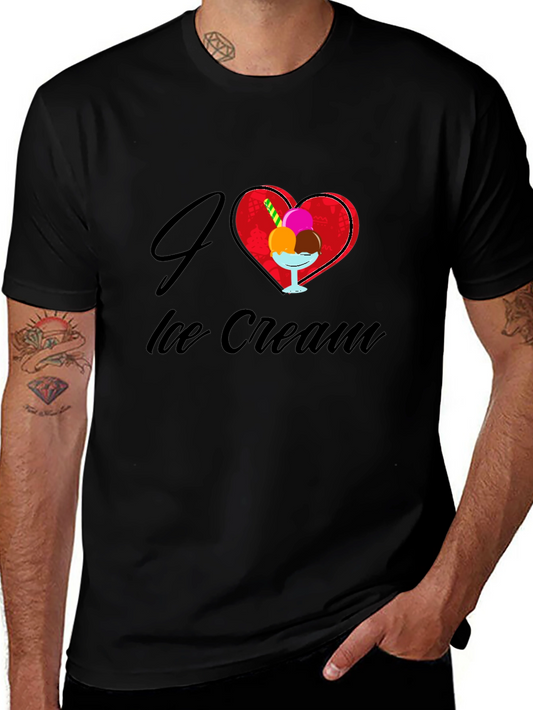 I Love Ice Cream Graphic T-Shirt