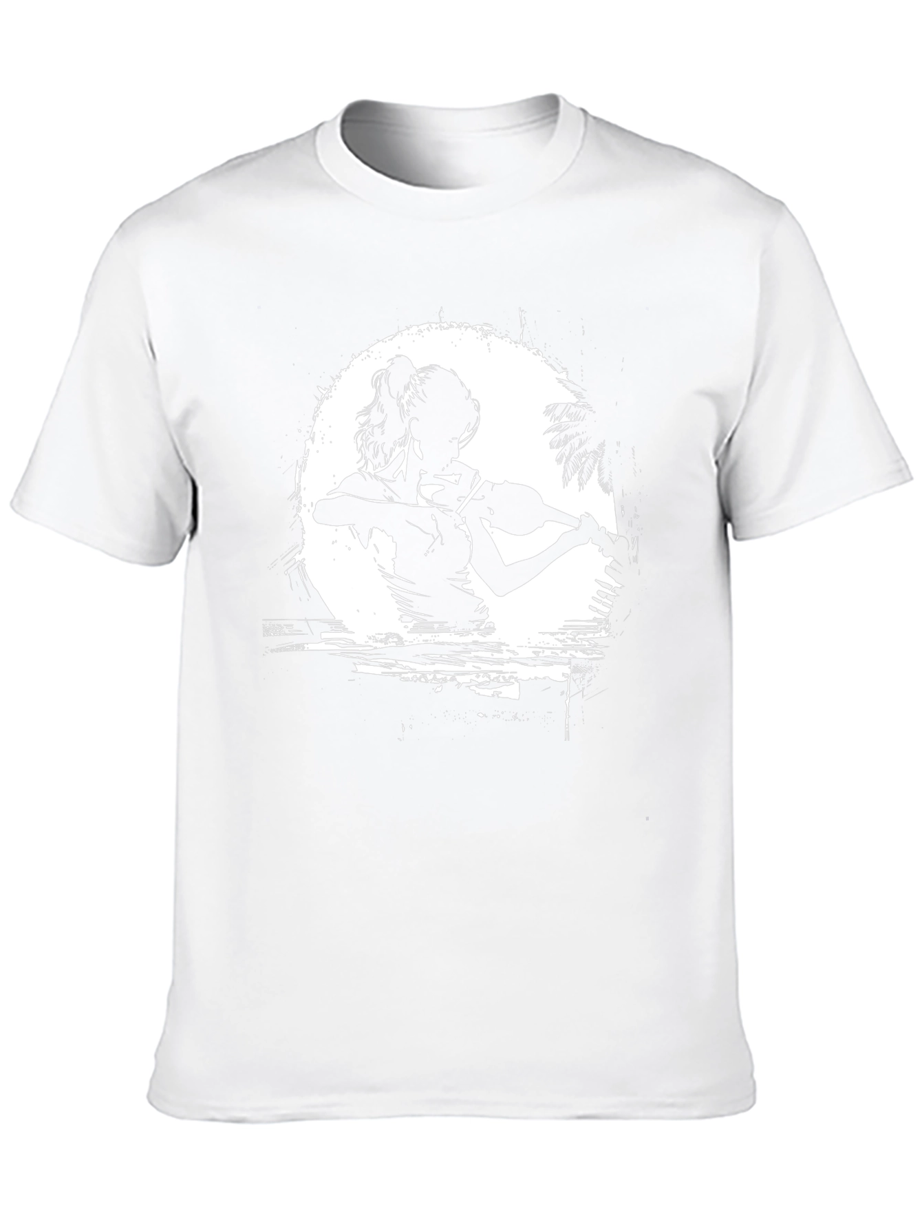 Musician Silhouette Graphic T-Shirt