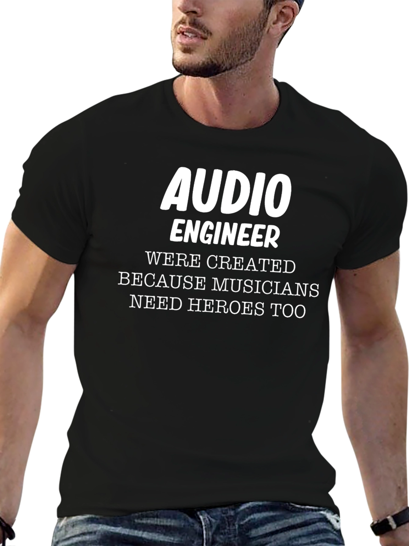 Audio Engineer Hero T-Shirt - Musician Support Apparel
