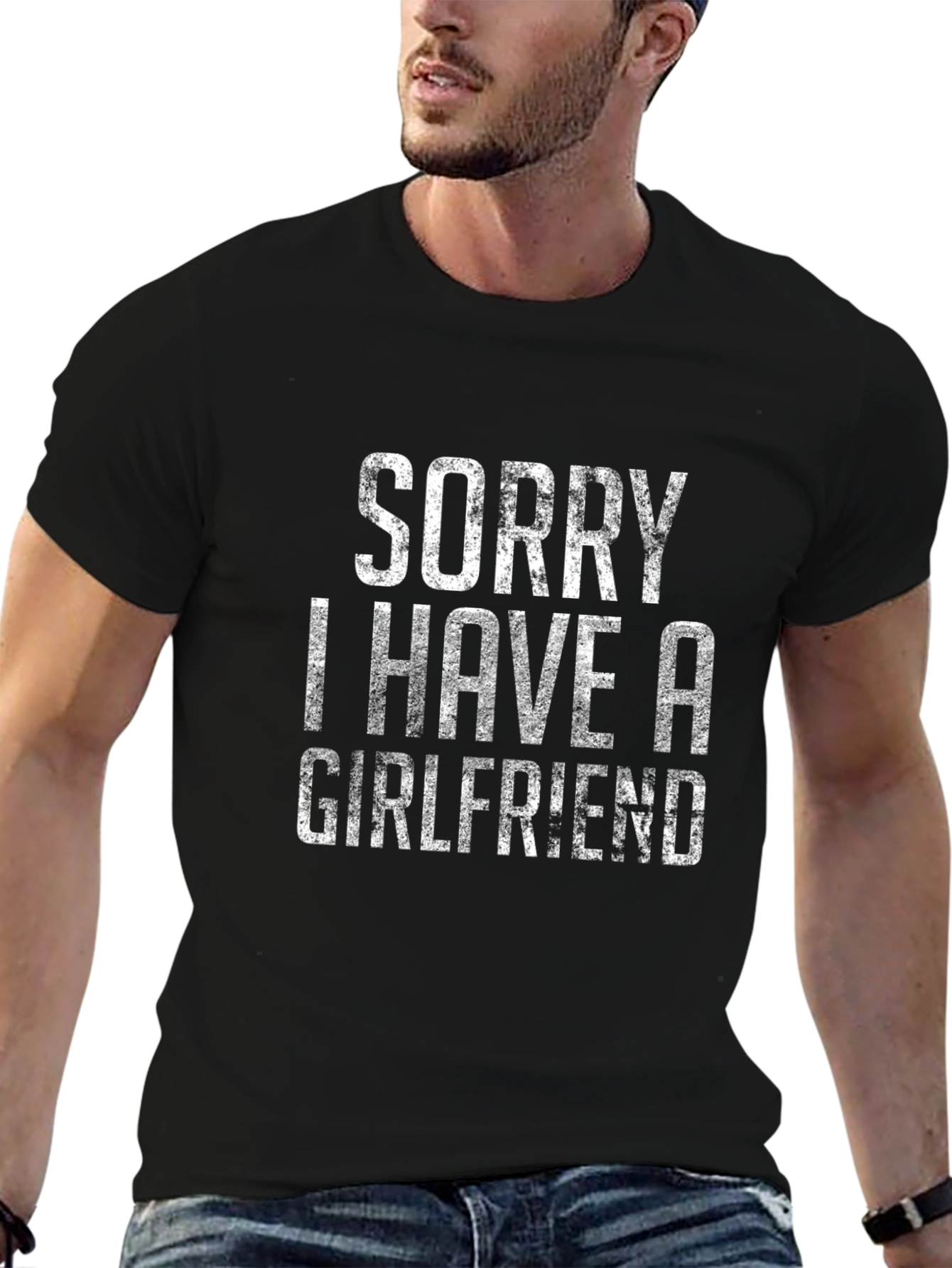 Sorry I Have A Girlfriend T-Shirt - Black