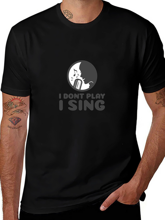 I Sing Graphic Tee - Musicians Black T-Shirt