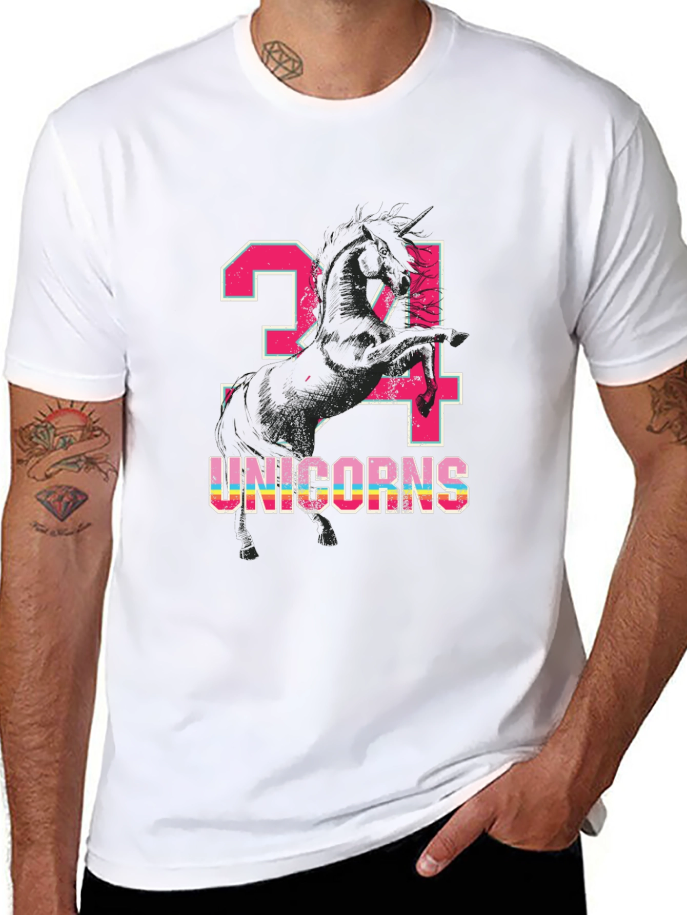 Unicorn Birthday Shirt 24 Unicorns