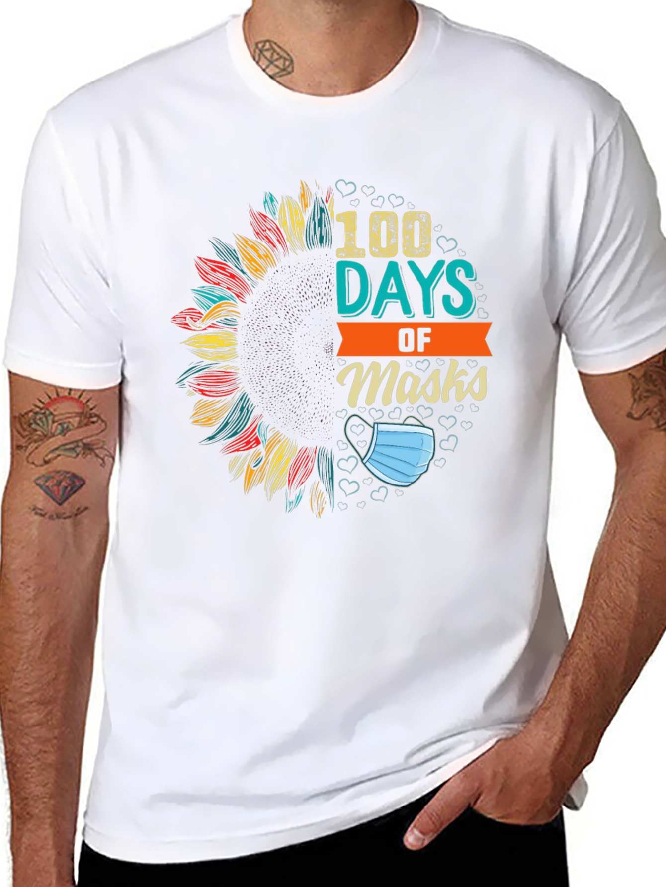 100 Days of Masks T-Shirt