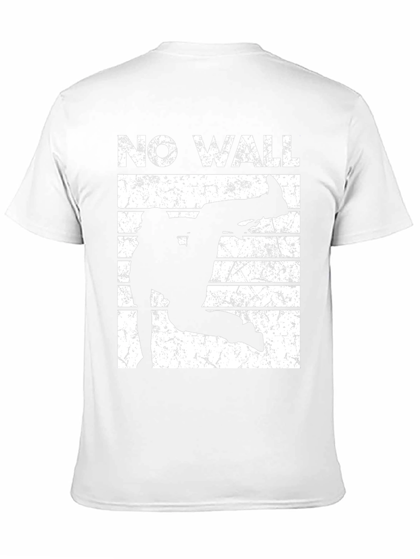 No Wall Graphic Tee - Black Cotton T-Shirt