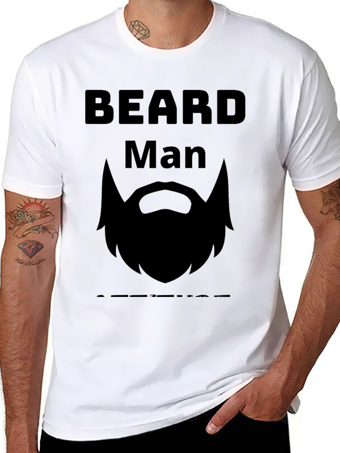 Beard Man T-Shirt - Cool Bearded Design