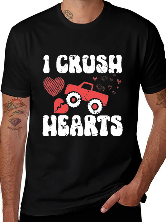 I Crush Hearts Monster Truck Graphic Tee