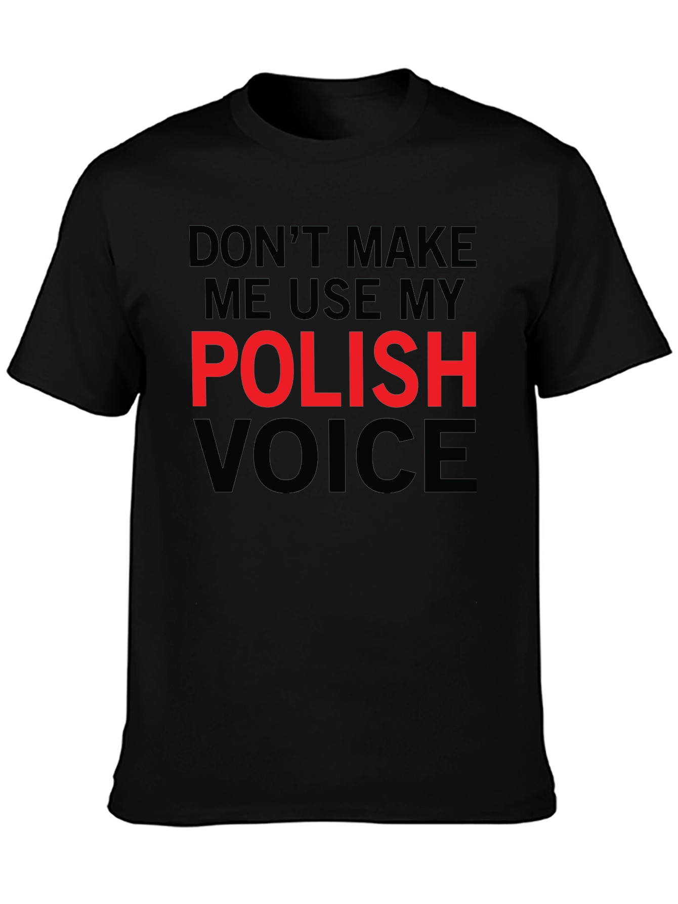Polish Voice Graphic Tee - Funny Novelty T-Shirt