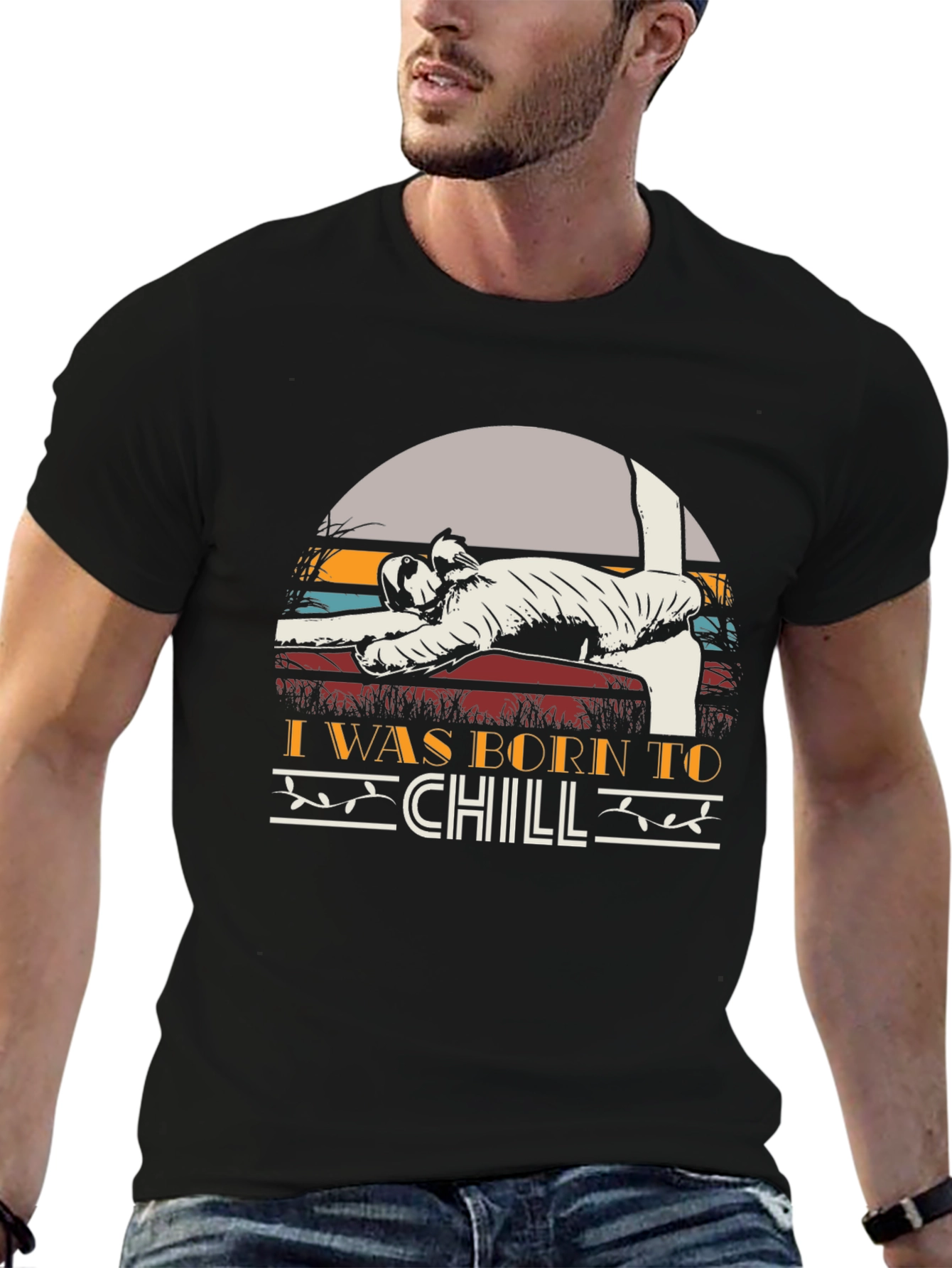 Born To Chill T-Shirt Funny Relaxing Tee