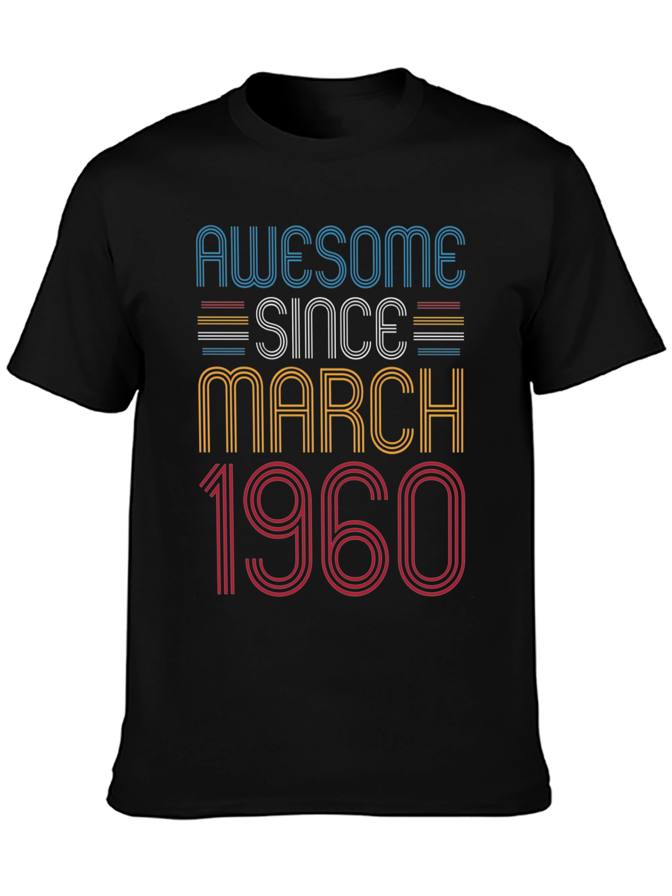 Awesome Since March 1960 Birthday T-Shirt