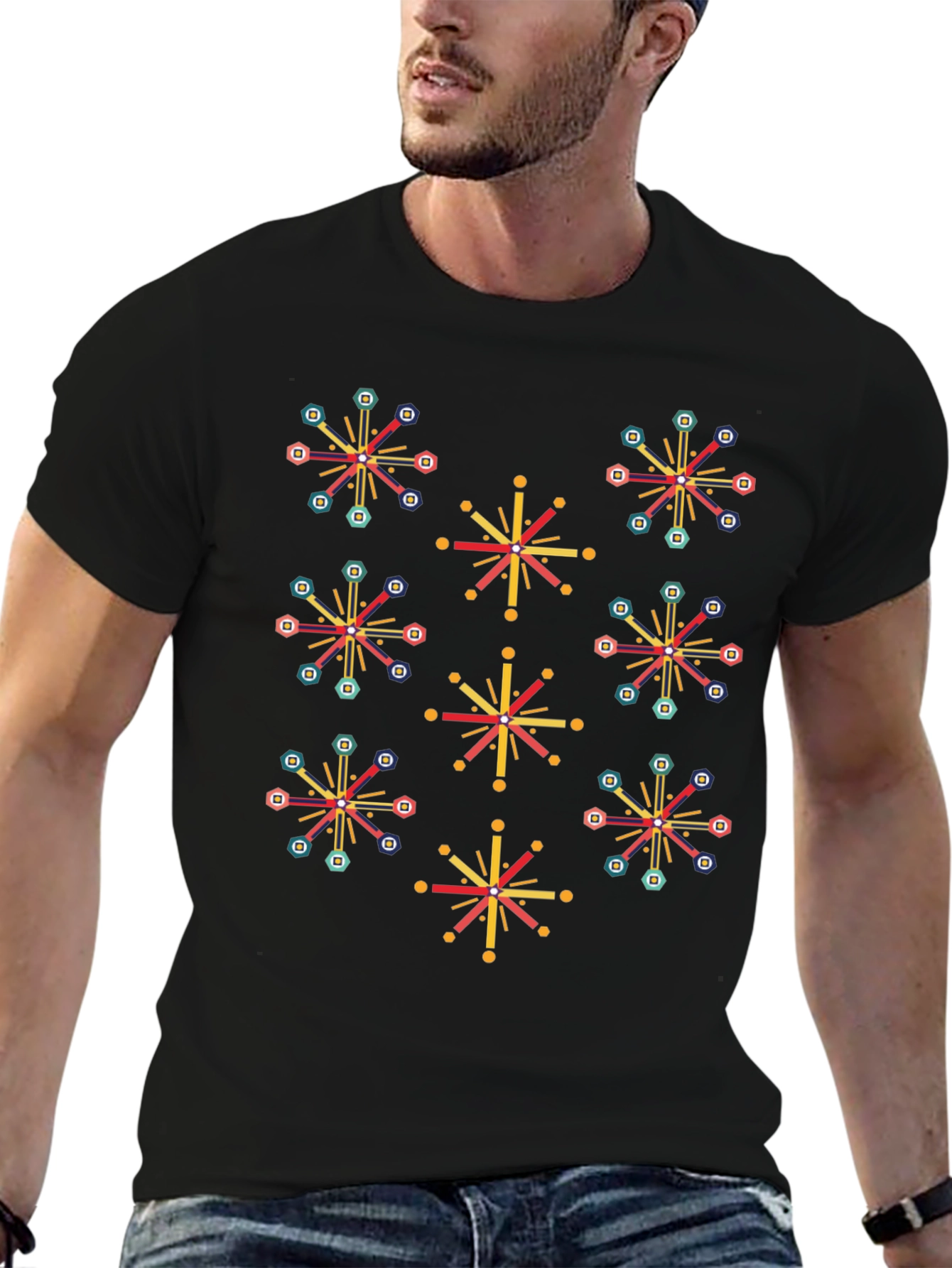 Retro Atomic Starburst Graphic Tee