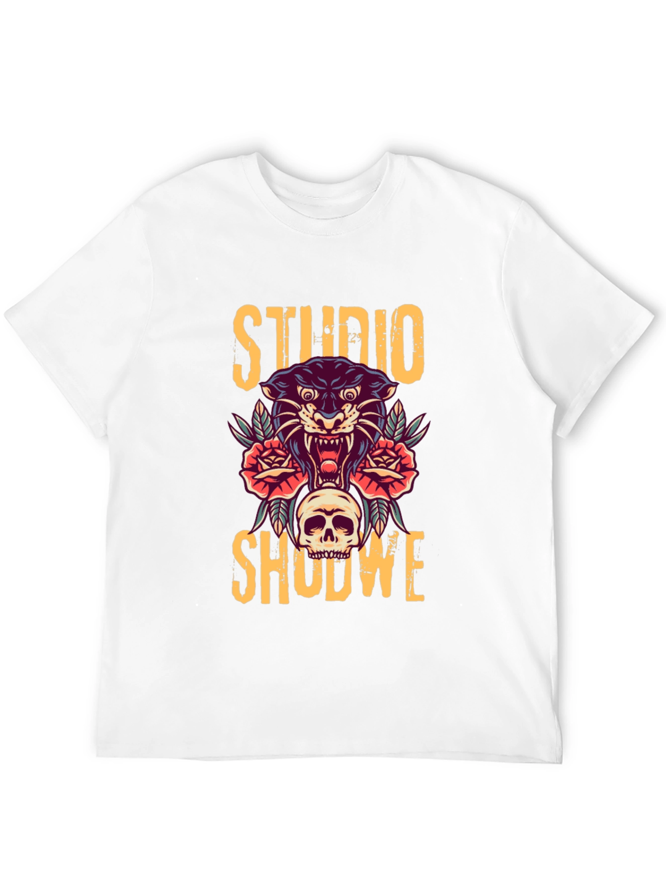Studio Shodwe Graphic Tee - Skull & Panther Design