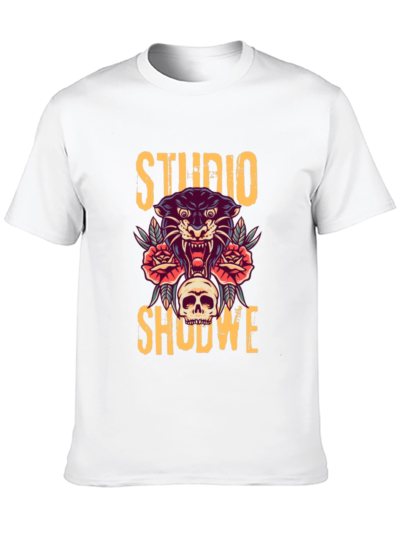 Studio Shodwe Graphic Tee - Skull & Panther Design