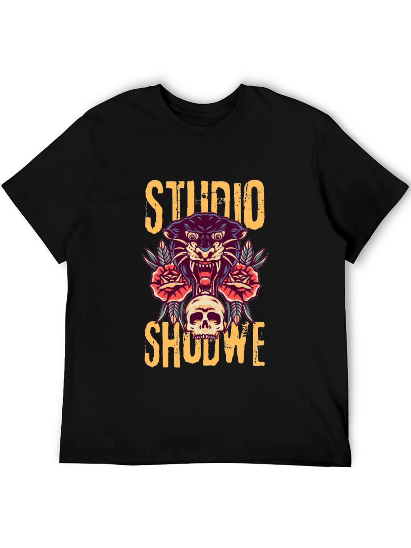 Studio Shodwe Graphic Tee - Skull & Panther Design