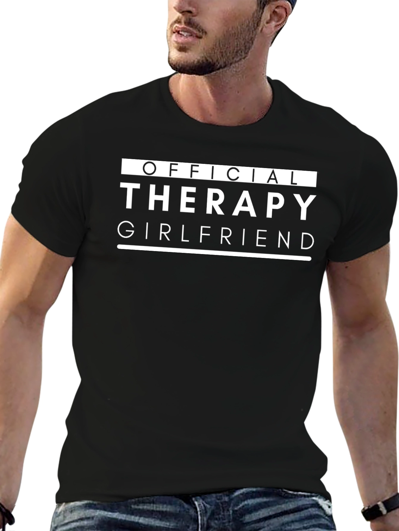 Official Therapy Girlfriend Graphic Tee - Black