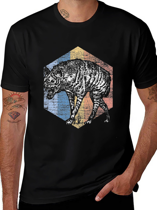 Hyena Graphic Tee - Mens Black T-Shirt