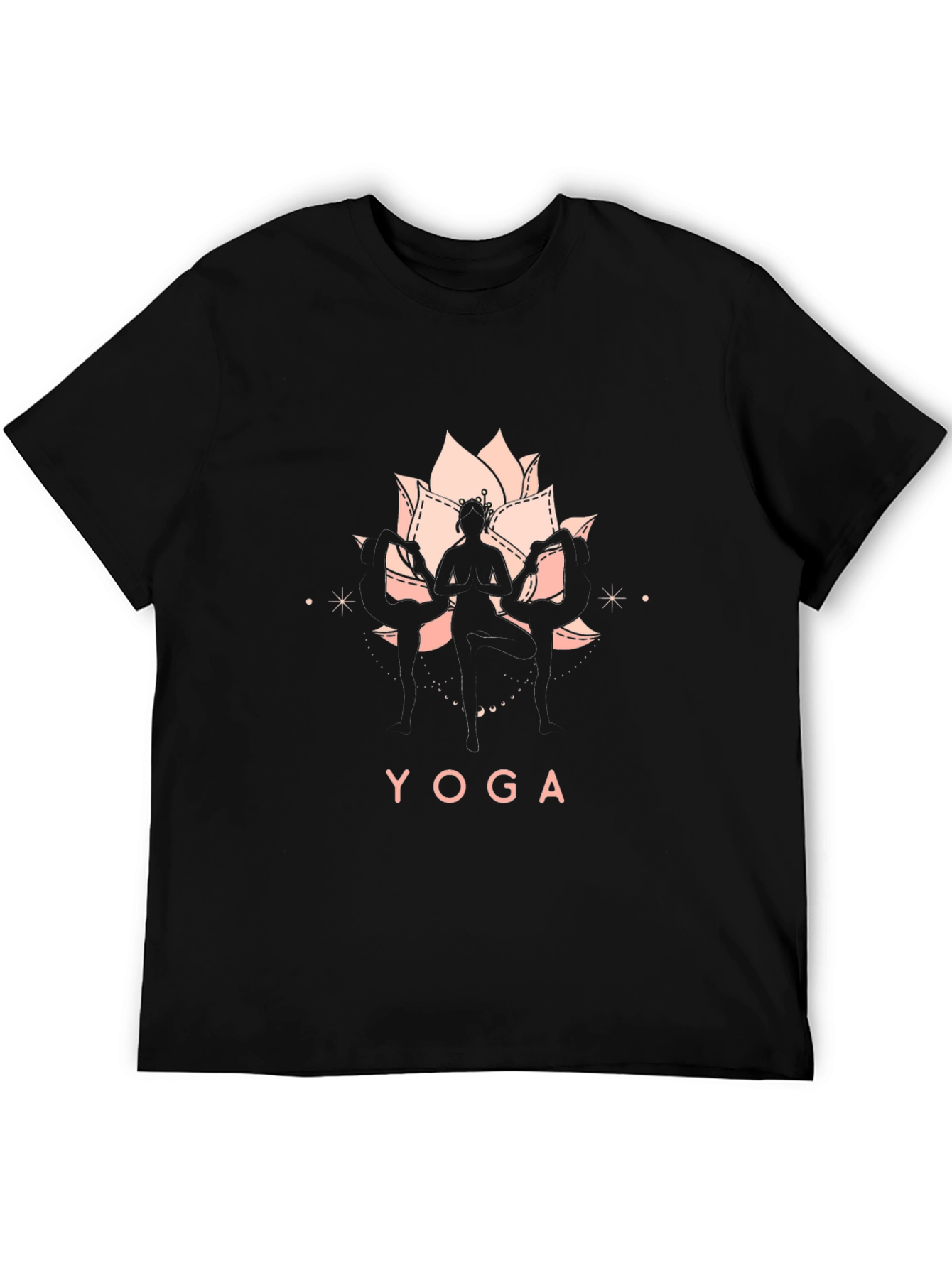 Yoga Graphic T-Shirt - Lotus Design