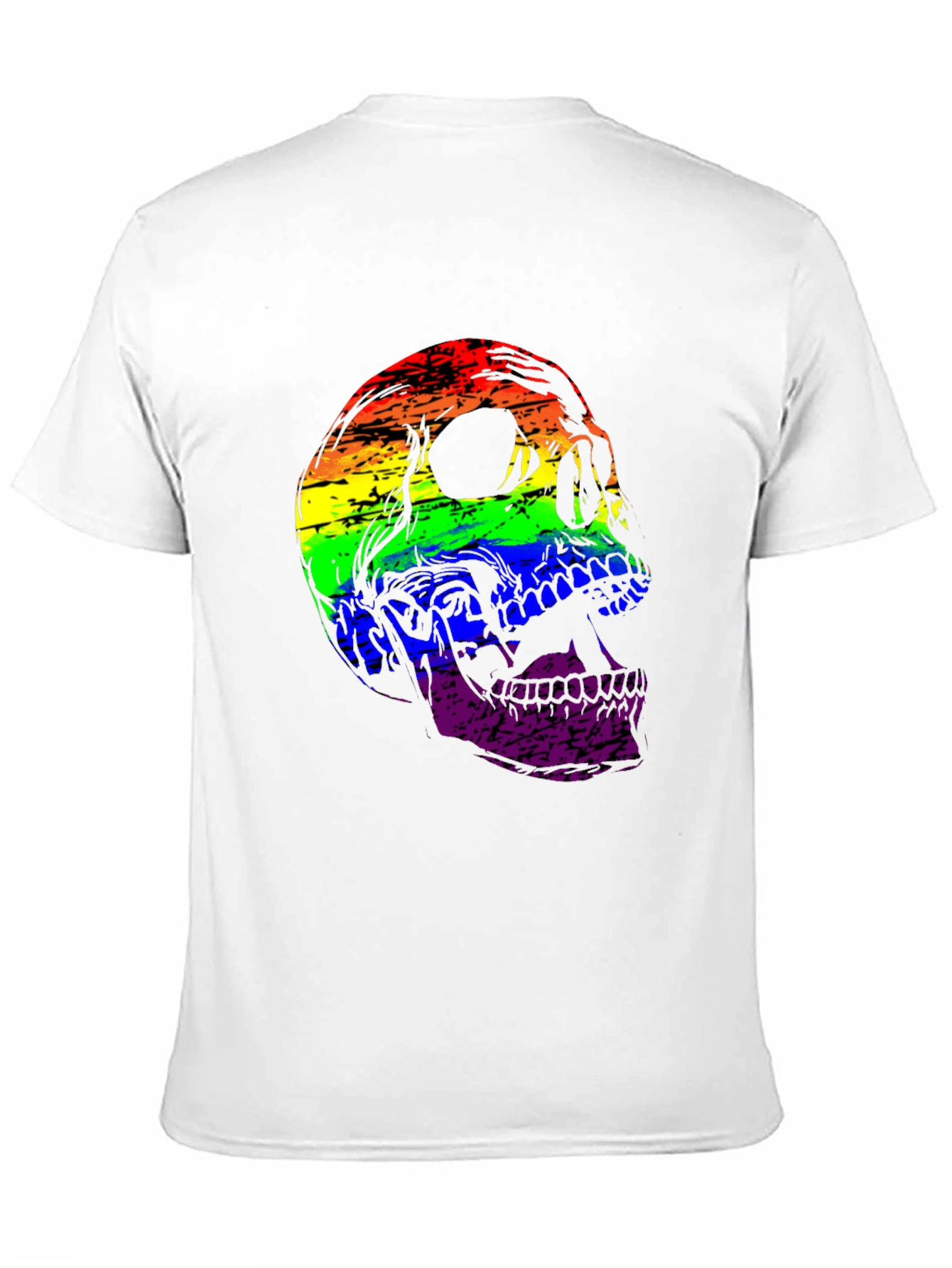 Rainbow Skull Graphic T-Shirt