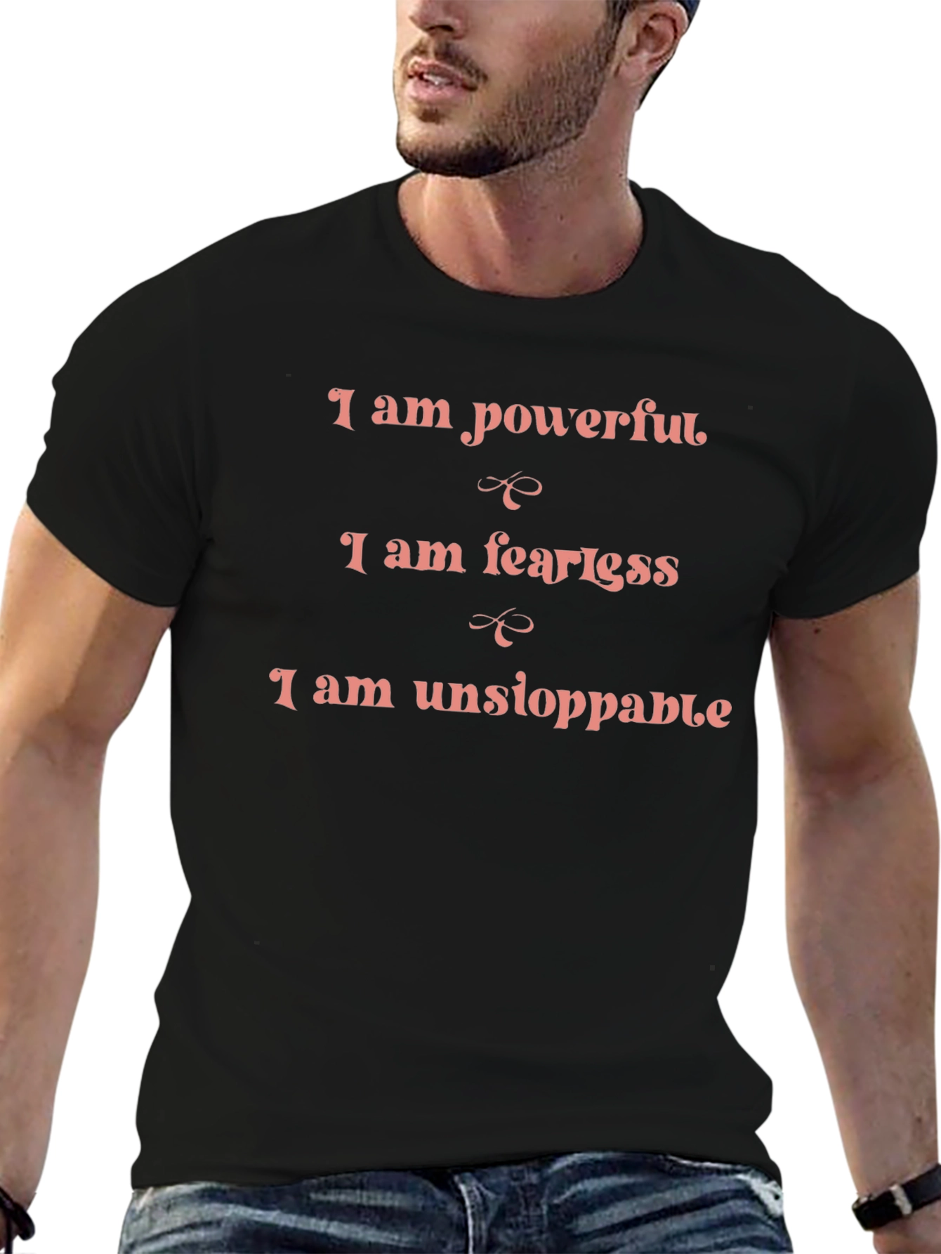 Empowering Statement T-Shirt: Powerful Fearless Unstoppable