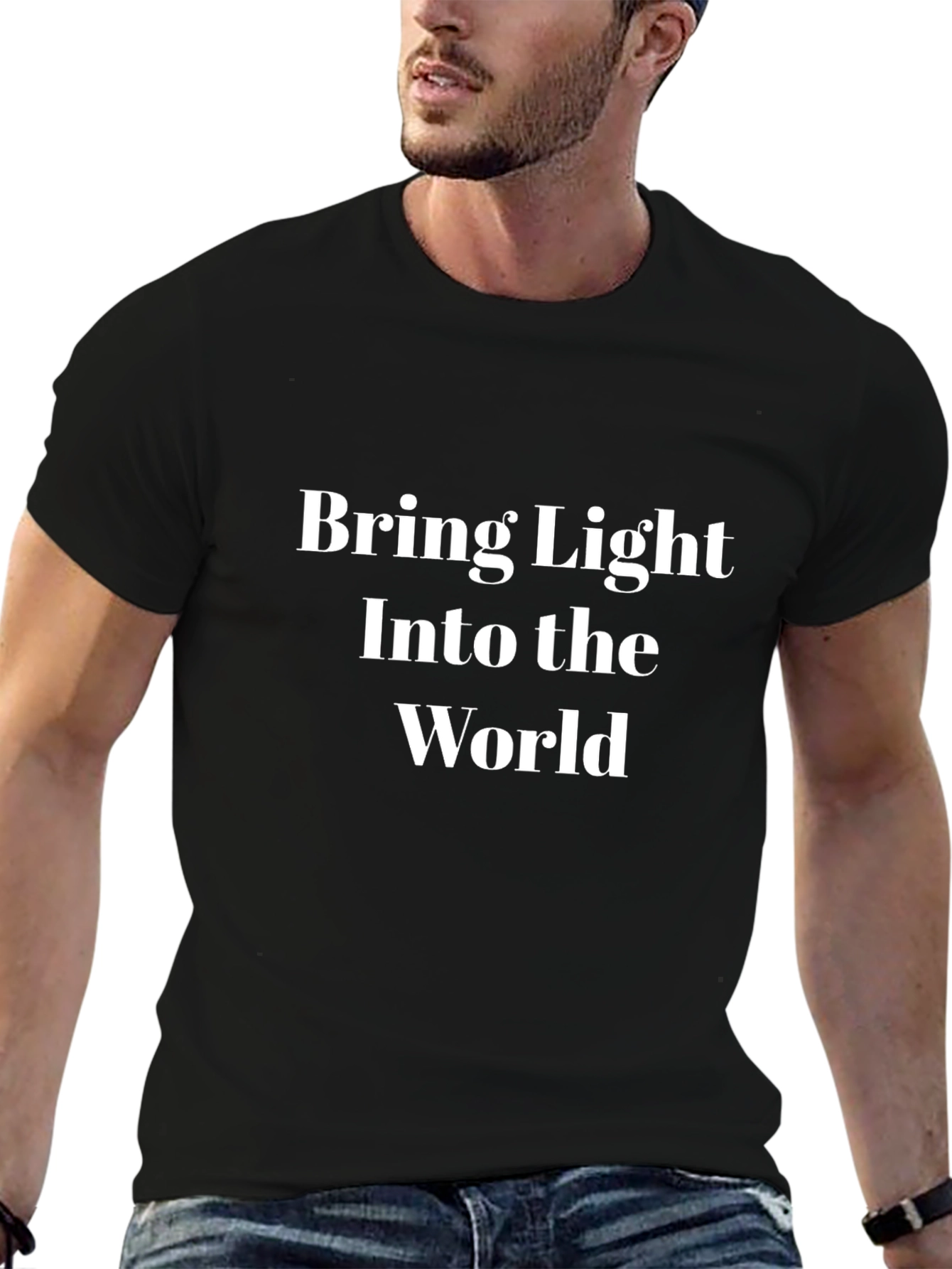 Inspirational Bring Light Black Tee