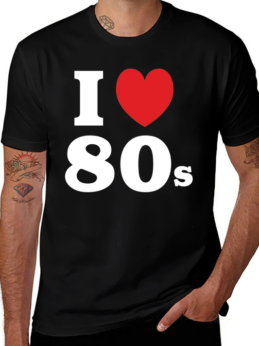 I Heart 80s T-Shirt - Retro Nostalgia Tee